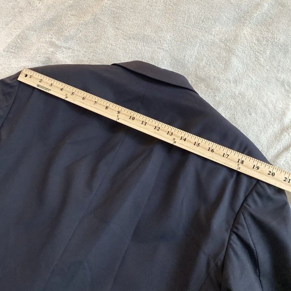 VTG JOS A BANK 100% WOOL Metal Buttons Suit Jacket Blazer Mens 42R Navy Preppy - Picture 10 of 11